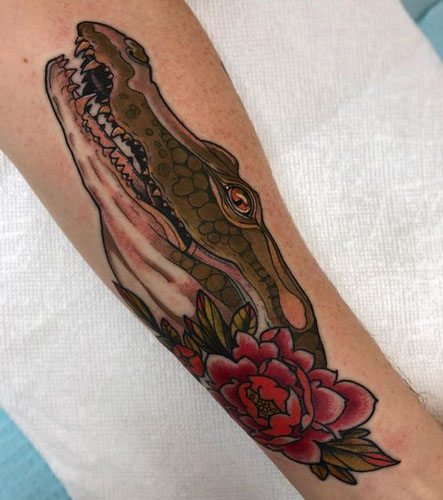 Alligaattorin tatuointimallit 2
