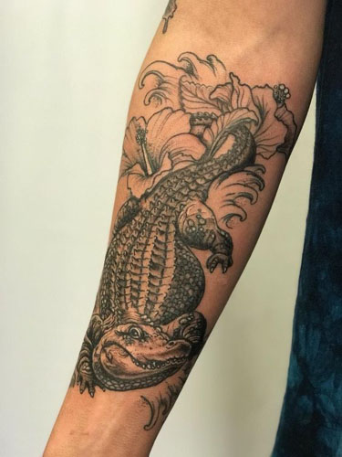 Alligaattorin tatuointimallit 6
