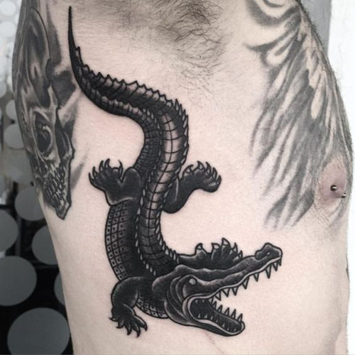 Alligaattorin tatuointimallit 9