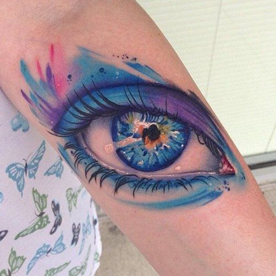 Μπλε σχέδια τατουάζ 8