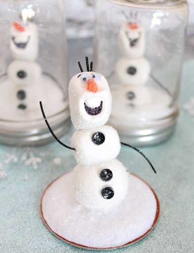 Mason Jar Sweet Olaf Frozen Crafts