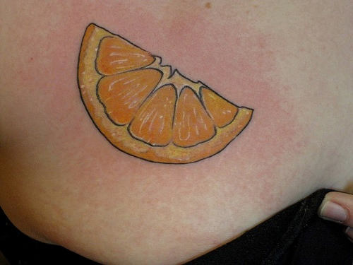 πορτοκαλί σχέδια τατουάζ