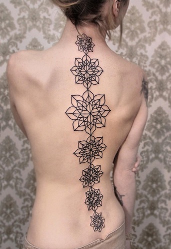 Τατουάζ Chakra Spinal Cord