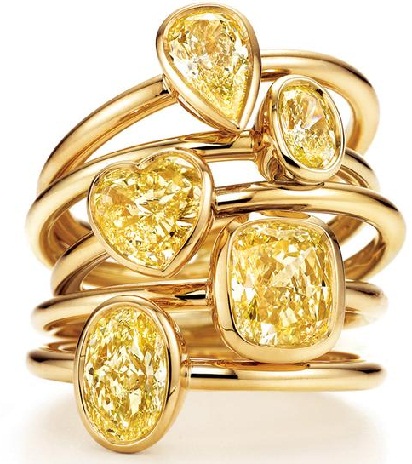 Κομψά μεγάλα χρυσά δαχτυλίδια για κορίτσια