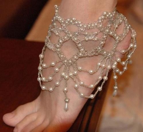 Σχεδιαστής Pearl Barefoot Anklet
