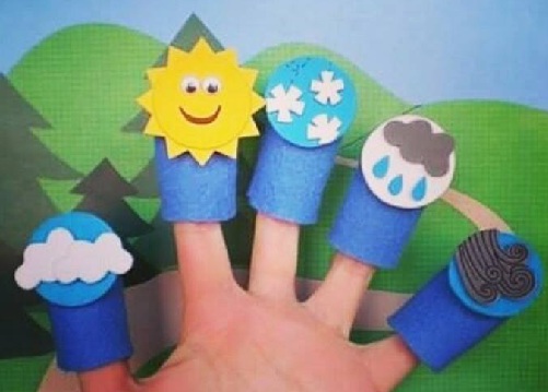 Weather Craft Finger Puppets
