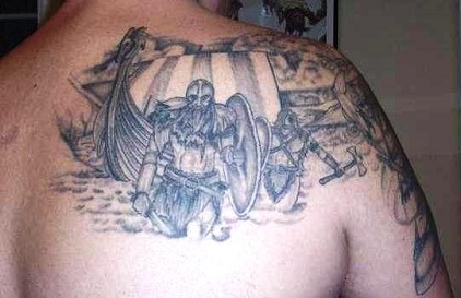 Τατουάζ Viking Scene