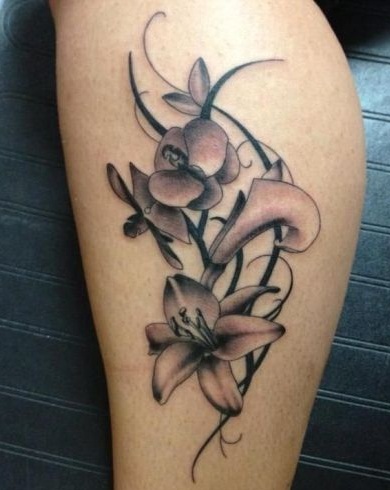 Lily Of The Valley Orchid Tattoo Design