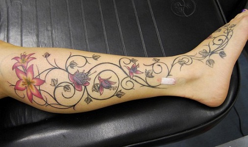 Lily Orchid Tattoo Design Jalassa