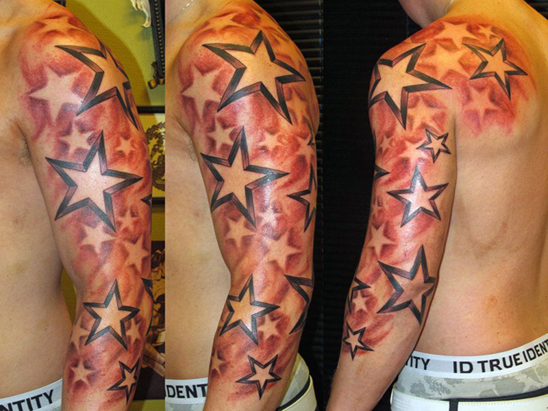 Shooting Star Tattoo -mallit, ideat ja merkitys