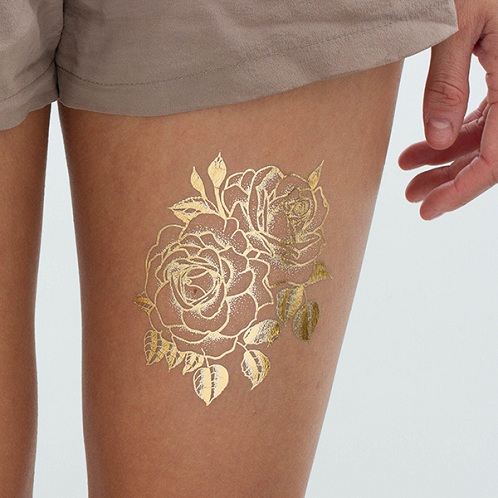 Χρυσό αφαιρούμενο τατουάζ
