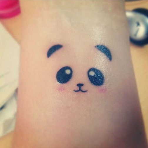 Χαριτωμένα σχέδια τατουάζ Panda