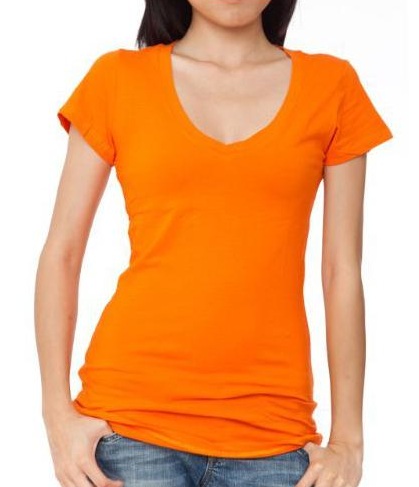 Kaunis oranssi t-paita naisille
