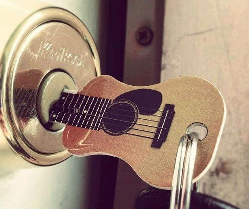 Κλειδιά σε σχήμα κιθάρας