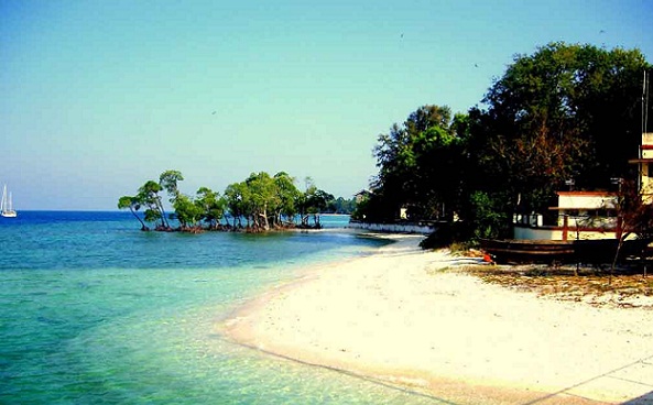 Παραλίες στην παραλία Andaman-Long Island