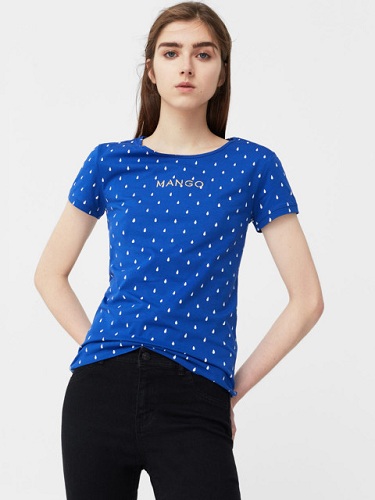 Yksinkertaiset siniset upeat t-paidat