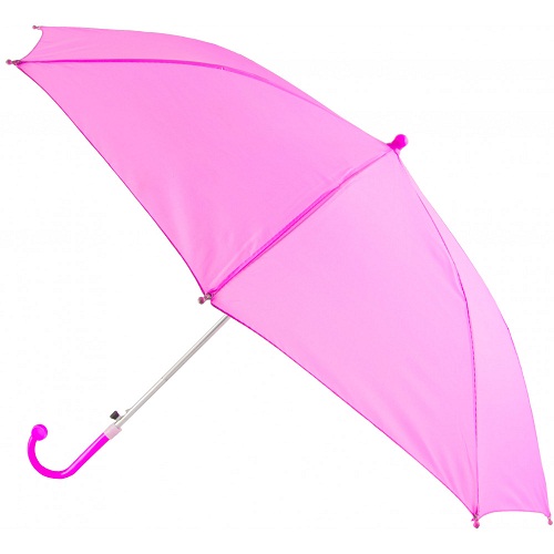 Rento vaaleanpunainen sateenvarjo