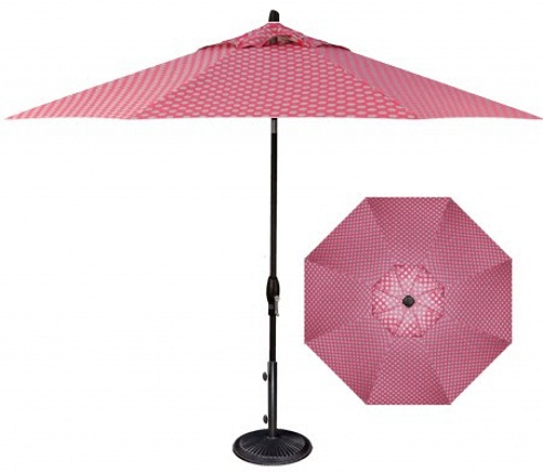 Aurinkovarjo vaaleanpunainen sateenvarjo