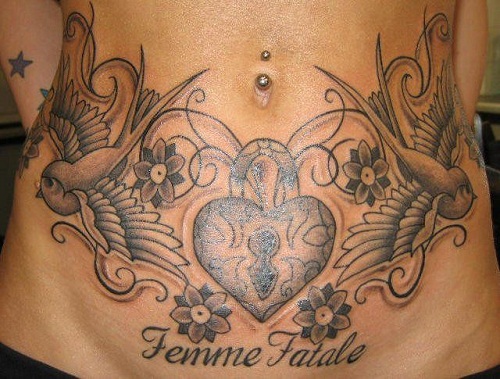 Cool Belly Button Tattoo Designs