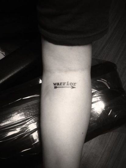 Demi Lovato Warrior Tattoo Design