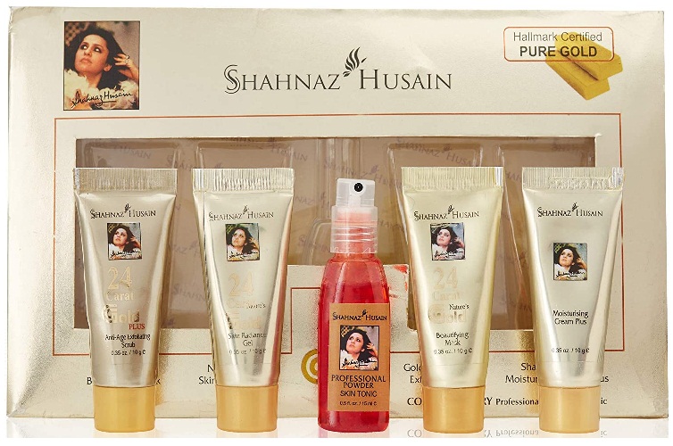 Shahnaz Husain Gold Skin Kit rasvaiselle iholle