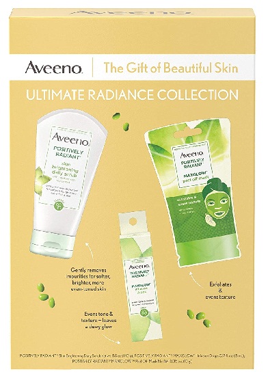 Aveeno Ultimate Radiance kasvojen ihonhoitosetti