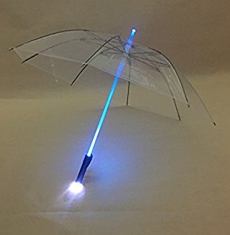 Led Light Sabre läpinäkyvät sateenvarjot
