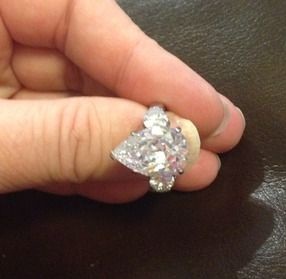 Διαμαντένιο δαχτυλίδι αχλάδι 5 καρατίων