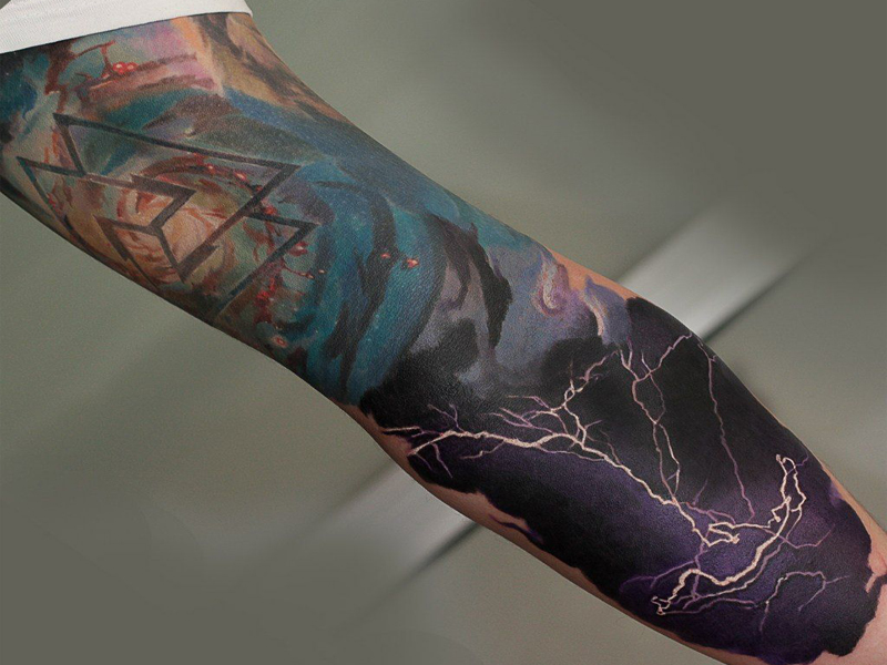 Κορυφαία τατουάζ Lightning