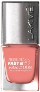 Lakme Fast and Fabulous Nail Color (Flaming Apricot) - Ματ Φινίρισμα Nail Polish Brands στην Ινδία