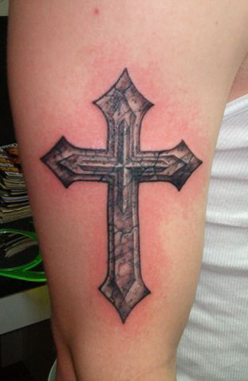 Τατουάζ Tribal Cross 1