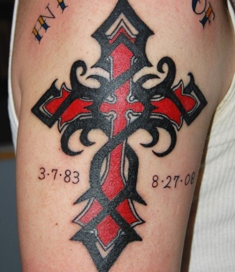 Tribal Cross Tattoos 3