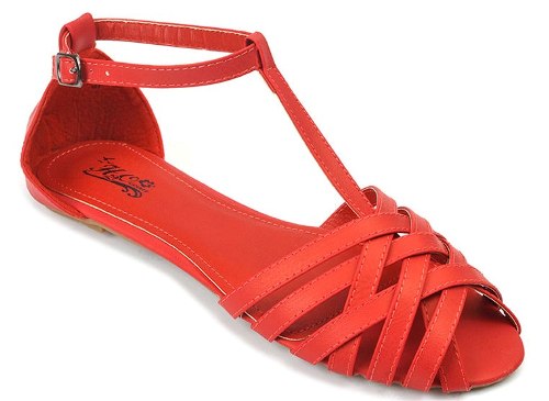 Punaiset sandaalit naisille 3