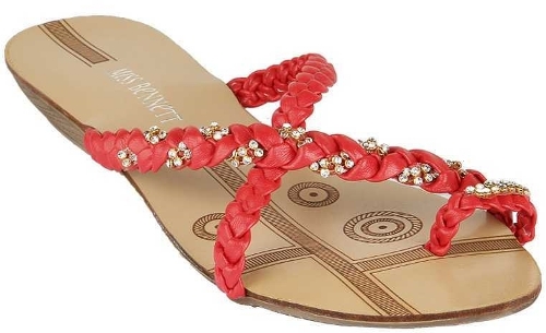 Punaiset sandaalit naisille 8