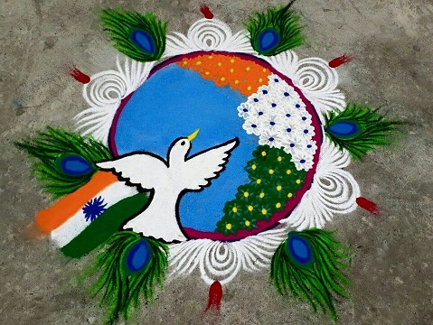 Dove Image Republic Rangoli