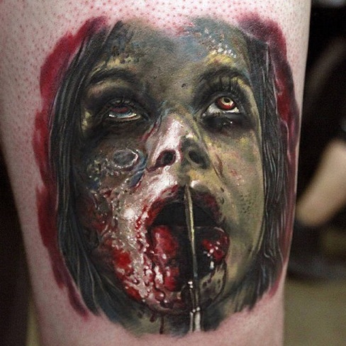 Προσωποποιημένο τρομακτικό τατουάζ