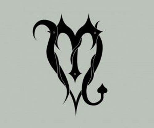 Sydämenmuotoinen Skorpionin symboli Tatuointi