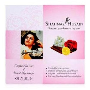 Shahnaz Husain -kasvosarja rasvaiselle iholle