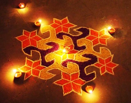 Σχέδια Diwali Rangoli