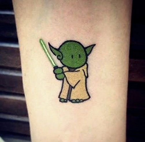 Χαριτωμένο τατουάζ Star Wars