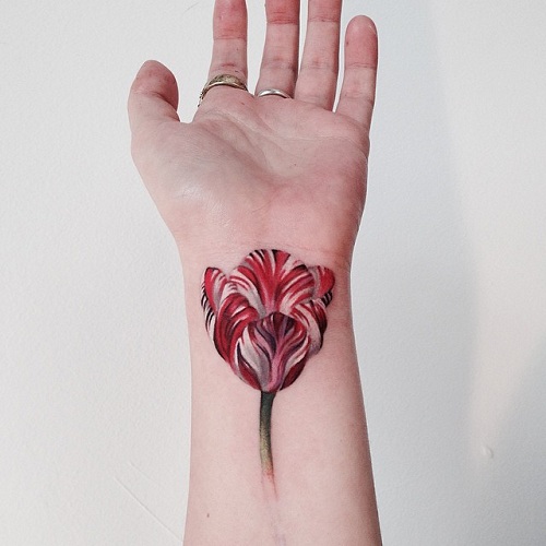 Κόκκινο Casual Tulip Tattoo