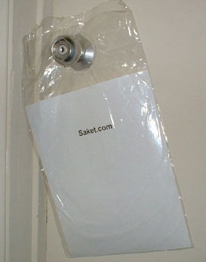 Clear Door Knob Poly Bags
