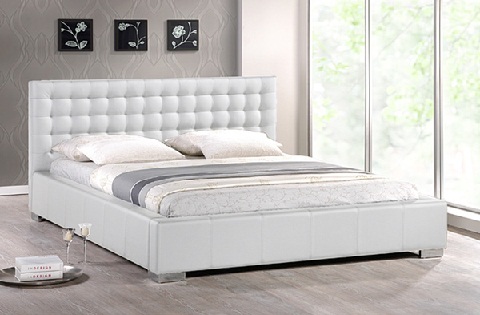 Λευκό κρεβάτι king size