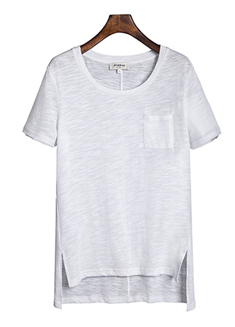 Casual λευκό μπλουζάκι για γυναίκες