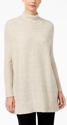 Eileen Fisher Luomupuuvillasekoitettu Turtleneck-tunikapaita