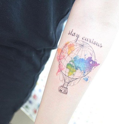Upeat maailmankartan tatuointimallit