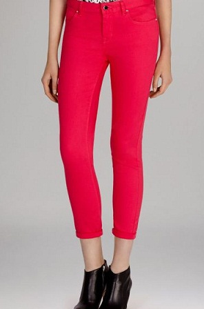 Hot Pink Jeans Capri