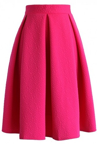 ροζ-μίντι φούστα