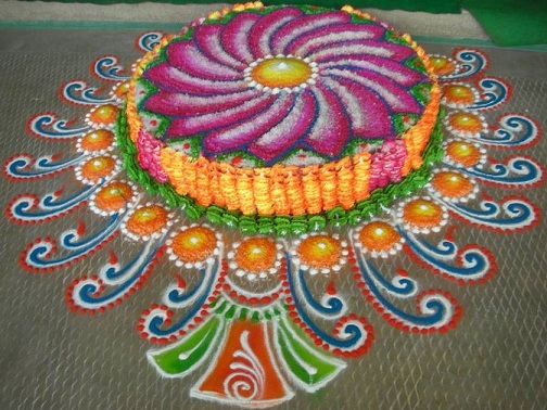 Oven askel Jain Kolam Design