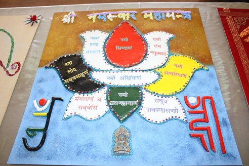 Uskonnolliset Jain Kolam -mallit
